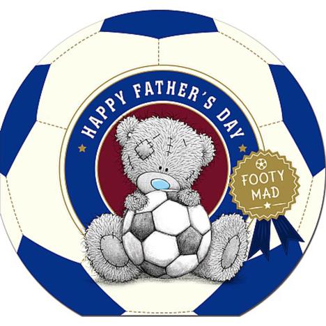 Footy Mad Me To You Bear Shaped Fathers Day Card
